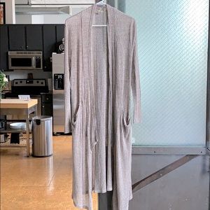 Long duster cardigan